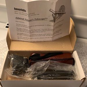 Haverhills 'Admiral Nelson's Telescope' 25 x 30mm w Carry Case & Table Tripod